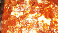 Filé de frango a parmegiana a moda da Rô