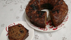 Bolo integral de frutas