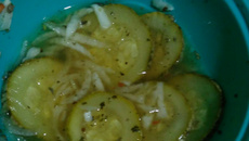 Abobrinha no vinagre rápida