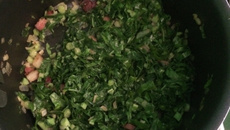 Couve refogado com bacon