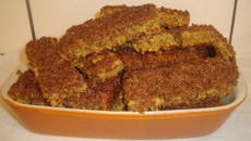 Barra de cereal de banana