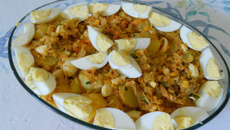 Salada de bacalhau frio