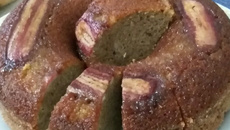 Bolo de banana no liquidificador