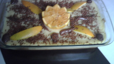 Pavê de laranja com chocolate