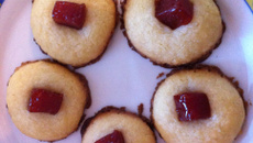 Biscoito amanteigado de goiabada