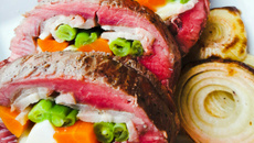 Filet mignon recheado (braciolone)