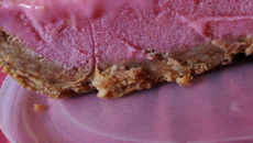 Torta de sorvete de morango