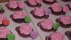 Cobertura de morango para cupcakes