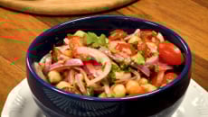 Salada de grão-de-bico