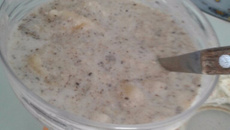 Taça da felicidade (sobremesa light de banana)