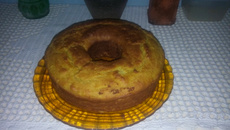 Bolo de fubá cozido