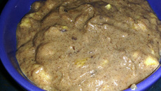 Sobremesa preguiçosa de banana