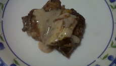 Torta de banana com Bis