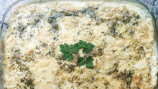 Escondidinho de bacalhau