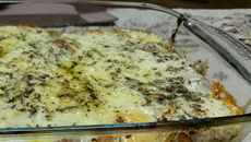 Camarão à parmegiana