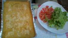 Filé de peito de frango com creme de milho