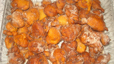 Bolinho de banana frito