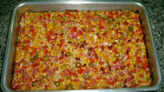 Torta salgada de presunto da tia