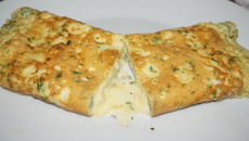 Omelete de cream cheese