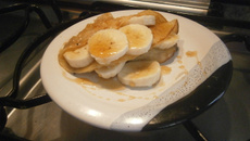 Panqueca doce americana com ou sem banana