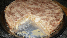 Bolo de farofa com banana