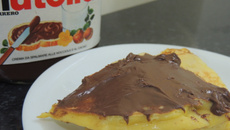 Panqueca americana com Nutella