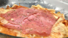 Pizza de pão de forma integral 2 camadas