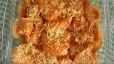 Batata sautée com molho rosé