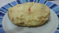 Batatas recheadas ao forno