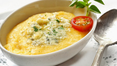 Polenta cremosa prática da Angelita