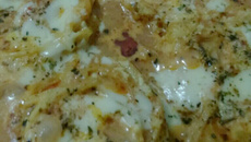 Macarrão ninho recheado