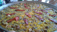 Paella espanhola valenciana