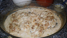 Cação ao leite de coco