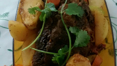 Peixinho recheado com abacaxi e bacon