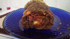 Rocambole de carne moída