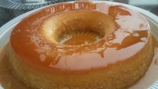 Pudim de leite condensado e creme de leite