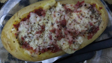 Batata recheada de forno
