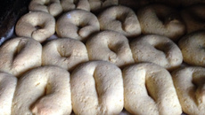 Rosquinhas assadas de farinha de milho