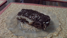 Pavê de limão e cookie de chocolate