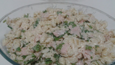 salada de macarrão