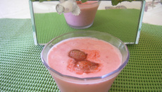 Iogurte com morango