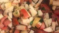 Salada simples e deliciosa de maçã