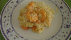 Risoto de camarão