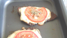 Bife à napolitana de forno