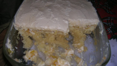 Bolo gelado de abacaxi