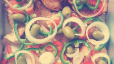 Filé de peito de frango assado