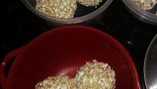 Salgadinho fit de batata doce com frango