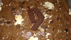 Torta de Bis com sorvete