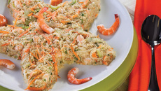 Salpicão de camarão e quinoa