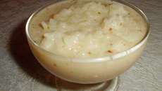 Arroz doce com paçoquinha